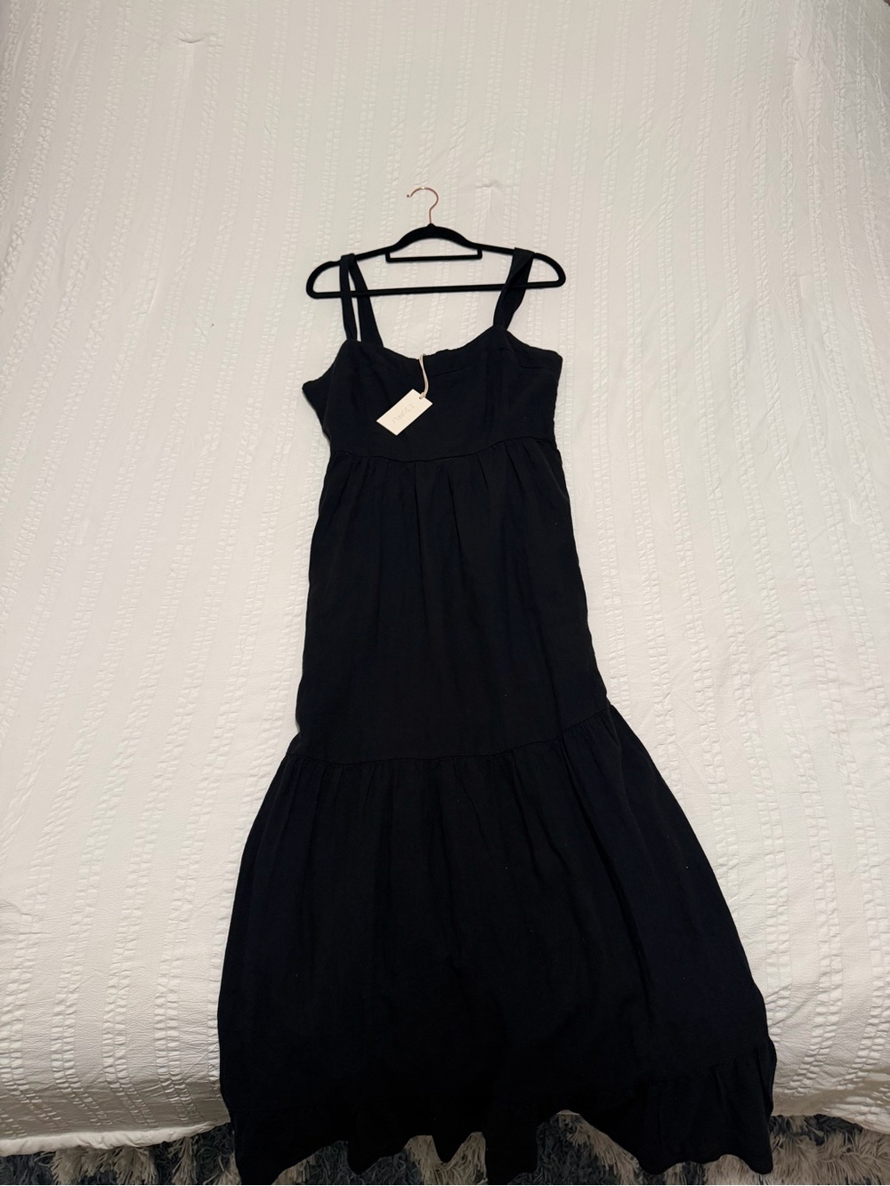 Z Supply Black Tiered Maxi Sundress